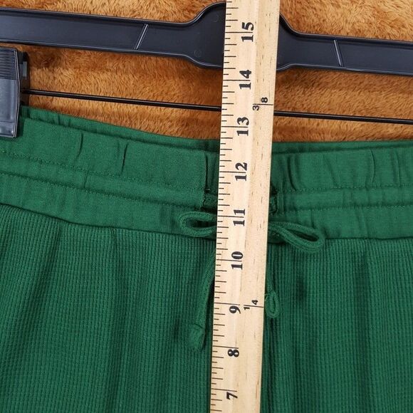 CLUB ROOM Jogger Pants Mens Medium Green Pull On Thermal Waffle Knit Comfort - Picture 6 of 8